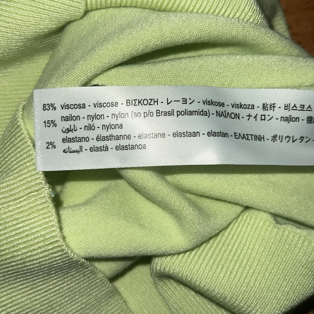 Zara Basic knit sweater size S green - Picture 7 of 10